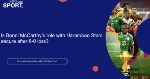 Is Benni McCarthy’s role with Harambee Stars secure after 8-0 loss?
