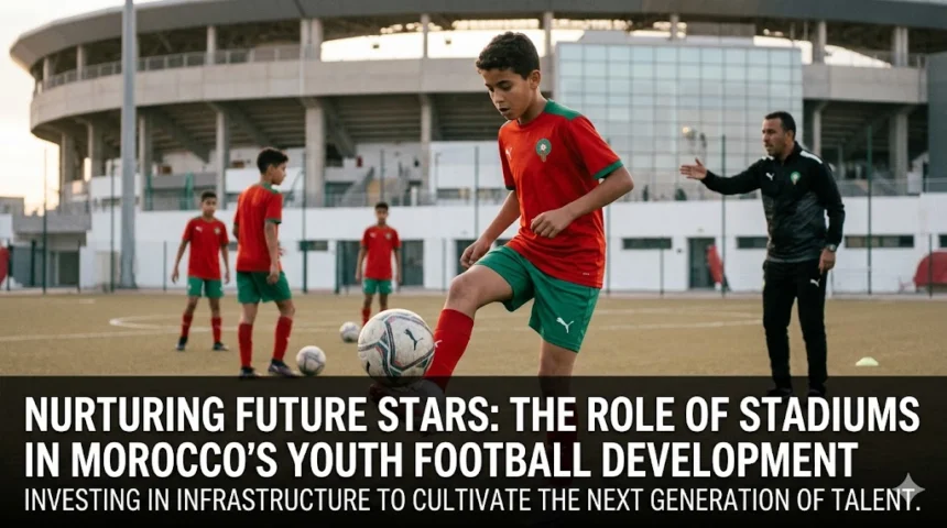 Nurturing future stars Morocco Atl Lions stadiums youth football development Mohammed VI Football Academy 17 hectares U20 World Cup 2025