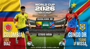 Colombia vs DR Congo World Cup 2026 Group K Preview & Broadcast Info