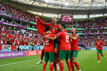 Morocco goalkeeper Yassine Bounou saves Crysencio Summerville's penalty to send Morocco to the 2026 FIFA World Cup Round of 16