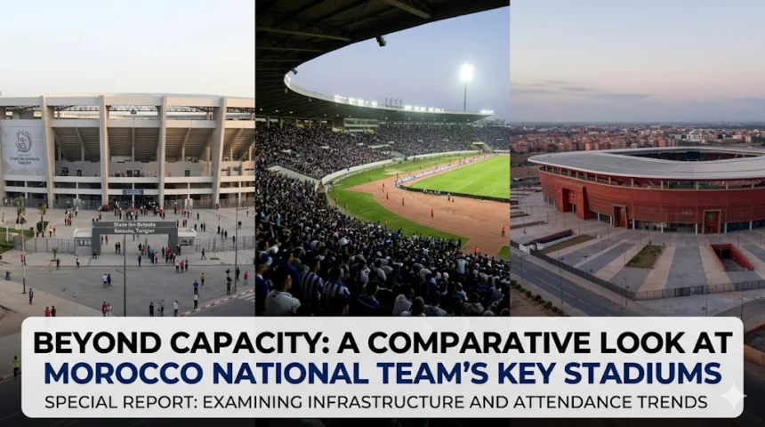 Beyond capacity Morocco Atlas Lions key stadiums comparison Hassan II 115000 Ibn Batouta 75600 Prince Moulay Abdellah 68700