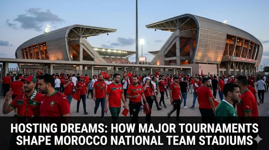 Hosting Dreams Morocco Atlas Lions stadiums 2030 World Cup 2025 AFCON Hassan II 115000 capacity 2022 semifinal impact