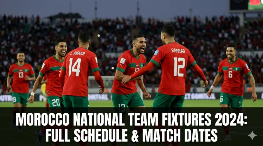 Morocco Atlas Lions fixtures 2024 full schedule match dates Africa Cup Jan Sierra Leone Angola Mauritania Tanzania Congo DR Zambia