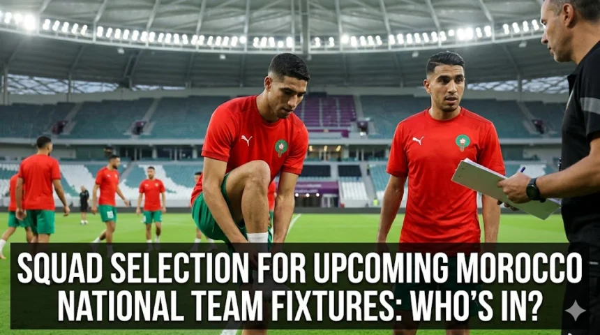 Morocco Atlas Lions squad selection upcoming fixtures Who's In 2026 World Cup 26-man roster Hakimi Bounou Diaz Amrabat