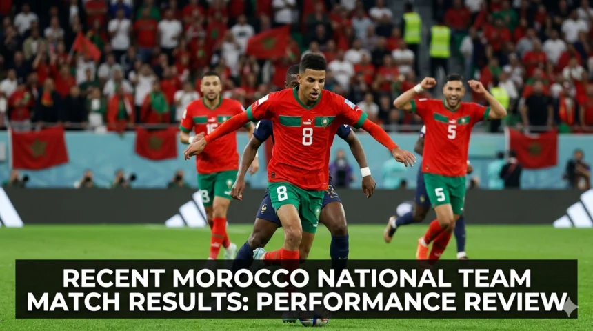 Recent Morocco Atlas Lions match results performance review AFCON 2025 Senegal final Nigeria Cameroon 2026 World Cup 5-0 Burundi