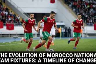 Evolution of Morocco Atlas Lions fixtures timeline changes 1957 2026 World Cup 19 World Cup appearances historic moments