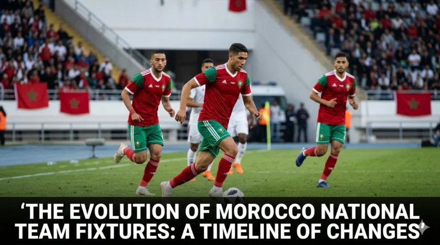 Evolution of Morocco Atlas Lions fixtures timeline changes 1957 2026 World Cup 19 World Cup appearances historic moments