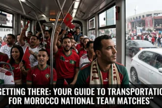 Transportation guide Morocco national team matches ONCF 250000 fans AFCON 2025 Al Boraq high-speed train Prince Moulay Abdellah stadium Rabat