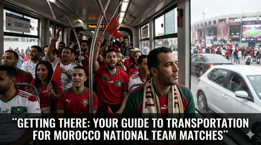 Transportation guide Morocco national team matches ONCF 250000 fans AFCON 2025 Al Boraq high-speed train Prince Moulay Abdellah stadium Rabat
