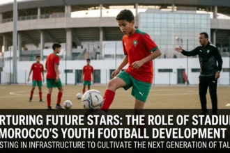Nurturing future stars Morocco Atl Lions stadiums youth football development Mohammed VI Football Academy 17 hectares U20 World Cup 2025
