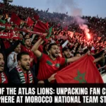 Roar Atlas Lions fan chants atmosphere Morocco stadiums Dima Maghrib Bendir Gnaoua 70000 fans Prince Moulay Abdellah Rabat
