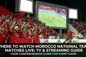 Where to watch Morocco National Team matches live TV streaming guide 2026 World Cup FS1 FOX beIN Sports SNRT Peacock