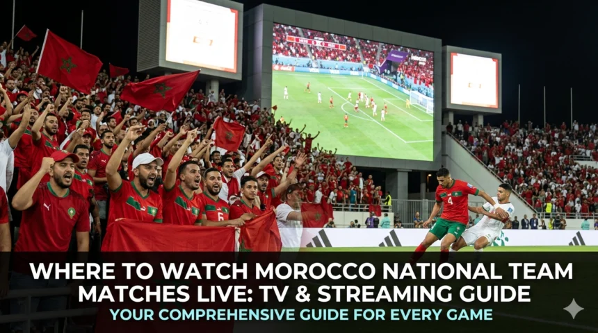 Where to watch Morocco National Team matches live TV streaming guide 2026 World Cup FS1 FOX beIN Sports SNRT Peacock