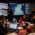 Morocco National Team Atlas Lions behind-the-scenes logistics coordination for 2026 World Cup fixtures including travel, training camp at Mohammed VI Complex, and airport operations for AFCON 2025
