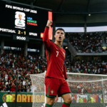Cristiano Ronaldo in action for Portugal, chasing the final major trophy of his legendary career as he nears the end of his international journey.