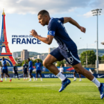 France national team players celebrate during a FIFA World Cup 2026 match, showcasing the talent and depth that make Les Bleus one of the tournament favorites.