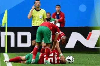 Morocco national team medical staff monitoring players during training and recovery sessions, highlighting the importance of fitness and injury management within the squad.