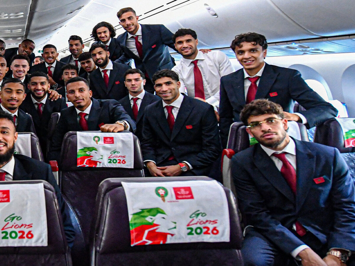 Morocco national team players from different World Cup eras celebrating key moments, illustrating the Atlas Lions' evolution and achievements on football's biggest stage.