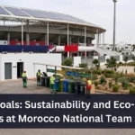 Green Goals Morocco Atlas Lions stadiums sustainability eco-friendly initiatives LEED Gold Hassan II solar panels rainwater harvesting recycling