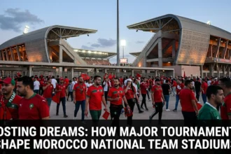 Hosting Dreams Morocco Atlas Lions stadiums 2030 World Cup 2025 AFCON Hassan II 115000 capacity 2022 semifinal impact