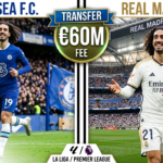 Marc Cucurella completing his transfer from Chelsea to Real Madrid for €60 million in June 2026