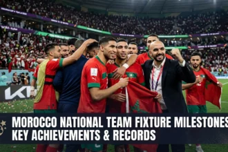 Morocco Atlas Lions fixture milestones achievements records 1976 AFCON champions 1986 World Cup 2022 semifinals 19 consecutive wins