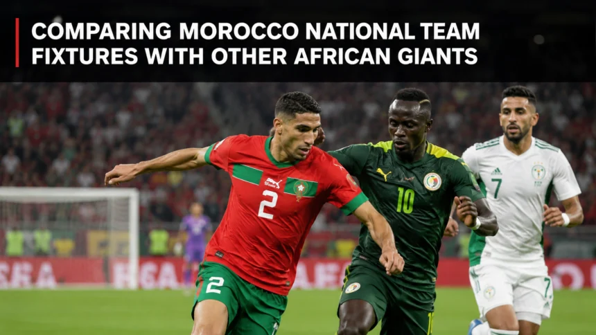 Morocco Atlas Lions fixtures compared to African giants Egypt Senegal Nigeria Ivory Coast 2026 World Cup schedule head-to-head records Africa football