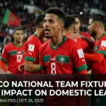 Morocco Atlas Lions fixtures impact domestic leagues Botola Pro Wydad AC Raja Casablanca 19 consecutive wins 2026 World Cup