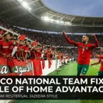 Morocco Atlas Lions home advantage Stade Mohammed V 67000 fans fixtures 100% win rate 2026 World Cup