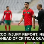 Morocco Atlas Lions injury updates next fixtures 2026 World Cup Hakiki Ounahi Amrabat Ayguerd rehabilitation Mohammed VI Complex