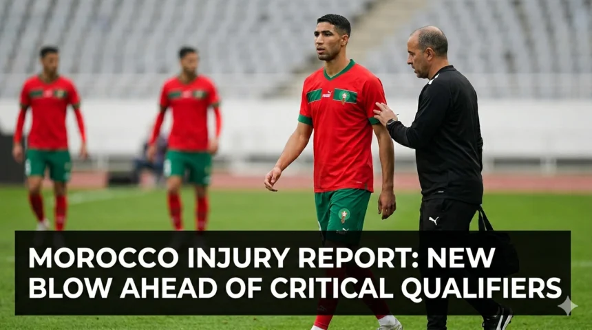 Morocco Atlas Lions injury updates next fixtures 2026 World Cup Hakiki Ounahi Amrabat Ayguerd rehabilitation Mohammed VI Complex