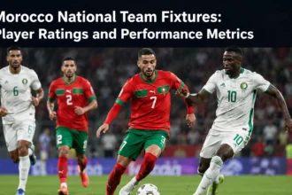 Morocco Atlas Lions player ratings performance metrics Achraf Hakimi 88 rating Yassine Bono 80 Sofyan Amrabat 77 2026 World Cup fixtures statistics Sofascore