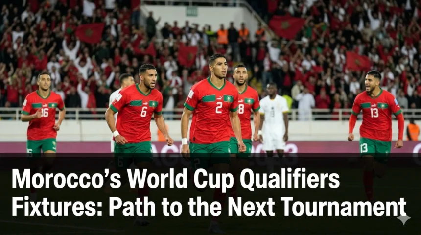 Morocco Atlas Lions World Cup qualifiers fixtures path to next tournament Group E 18 points qualified 2026 5-0 Niger