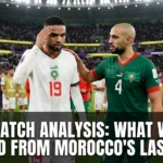 Post-match analysis Morocco last game what we learned AFCON 2025 Senegal final 1-0 loss Brahim Diaz 5 goals tactical breakdown