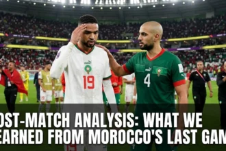 Post-match analysis Morocco last game what we learned AFCON 2025 Senegal final 1-0 loss Brahim Diaz 5 goals tactical breakdown