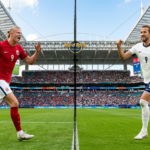 Norway vs England World Cup 2026 quarterfinal preview showing Haaland and Kane ahead of the Hard Rock Stadium match on July 11.