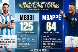 Lionel Messi and Kylian Mbappe tied at 8 goals in 2026 World Cup Golden Boot race