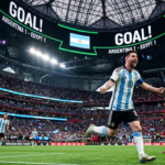 Lionel Messi celebrates Argentina's comeback win over Egypt in World Cup 2026 Round of 16