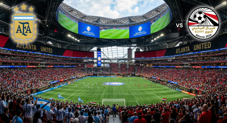 Argentina vs Egypt World Cup 2026 Round of 16 match at Mercedes-Benz Stadium, Atlanta, July 7