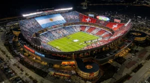 Argentina vs Switzerland World Cup quarterfinal at Arrowhead Stadium in Kansas City with kickoff and TV details.