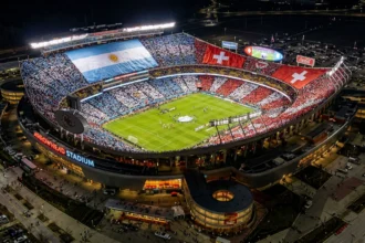 Argentina vs Switzerland World Cup quarterfinal at Arrowhead Stadium in Kansas City with kickoff and TV details.