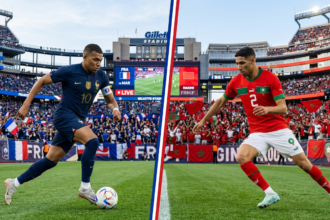 France vs Morocco World Cup 2026 quarterfinal preview featuring Mbappe and Hakimi at Gillette Stadium