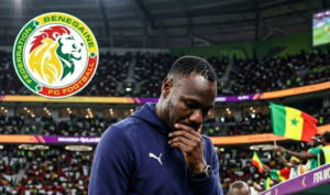 Senegal coach Pape Thiaw looking on during World Cup 2026 match before being sacked by the federation