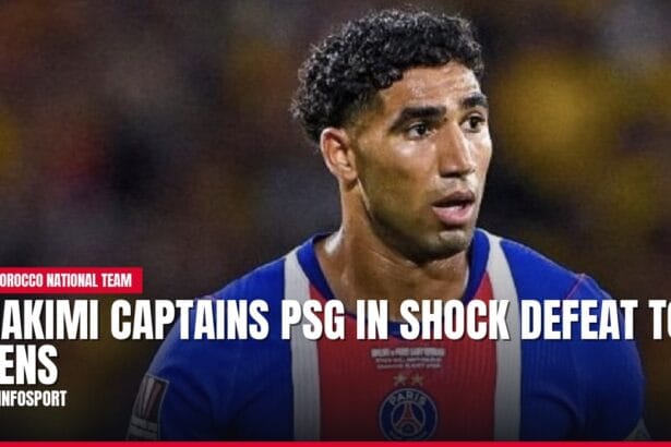 hakimi captains psg in shock defeat to lens — news card