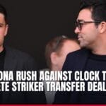 barcelona rush against clock to complete striker transfer deal — news card