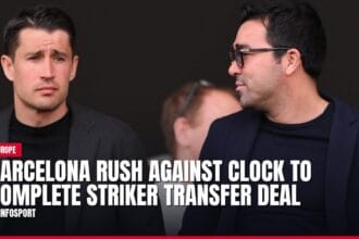 barcelona rush against clock to complete striker transfer deal — news card