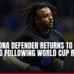 barcelona defender returns to training following world cup rest period — news card