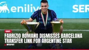fabrizio romano dismisses barcelona transfer link for argentine star — news card