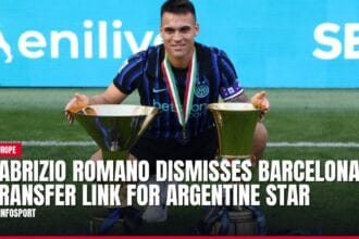fabrizio romano dismisses barcelona transfer link for argentine star — news card