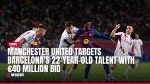 manchester united targets barcelona’s 22 year old talent with €40 million bid — news card